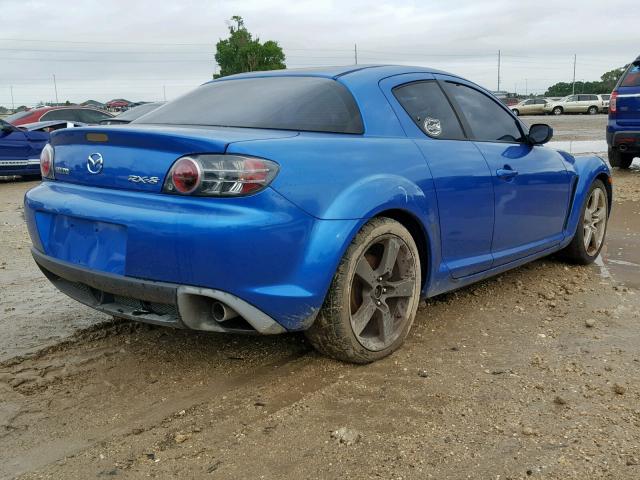 JM1FE173240128134 - 2004 MAZDA RX8 BLUE photo 4