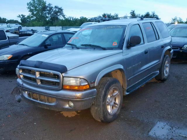 1B4HS28ZXYF240240 - 2000 DODGE DURANGO SILVER photo 2