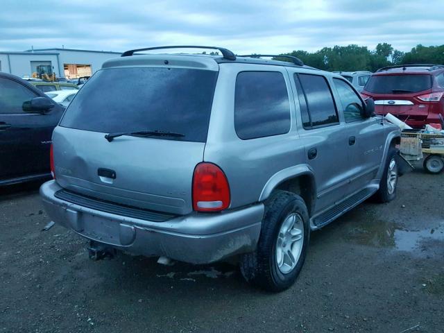 1B4HS28ZXYF240240 - 2000 DODGE DURANGO SILVER photo 4