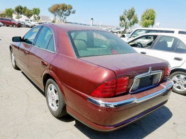 1LNHM87A5YY859372 - 2000 LINCOLN LS 勃艮第红 照片 3