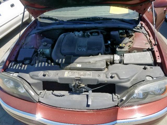 1LNHM87A5YY859372 - 2000 LINCOLN LS 勃艮第红 照片 7