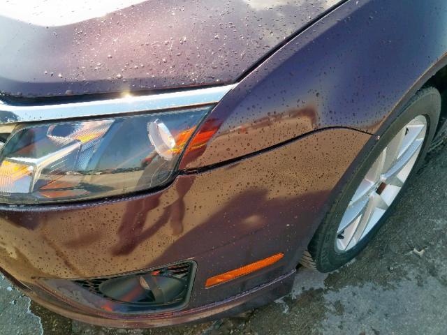 3FAHP0JA1CR249522 - 2012 FORD FUSION SEL BURGUNDY photo 9