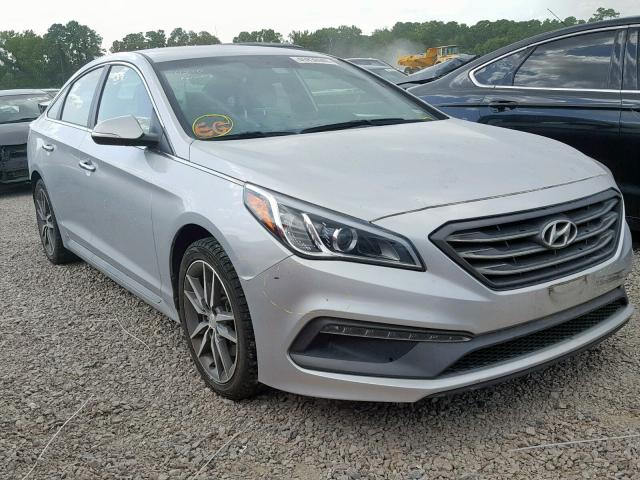 5NPE34AB2FH090252 - 2015 HYUNDAI SONATA SPO SILVER photo 1