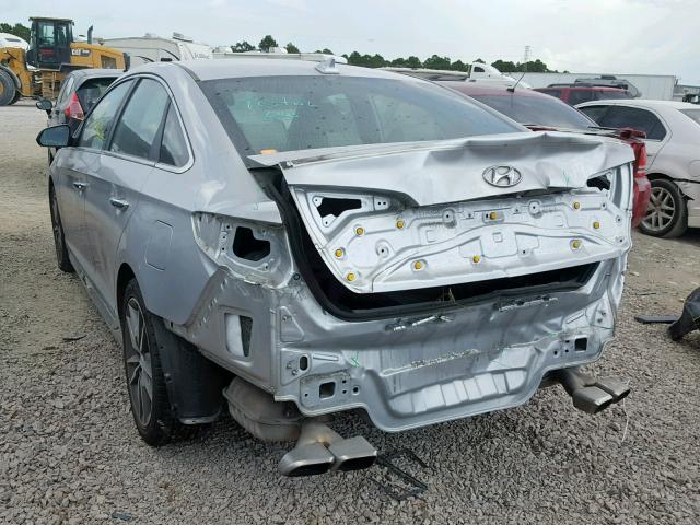 5NPE34AB2FH090252 - 2015 HYUNDAI SONATA SPO SILVER photo 3