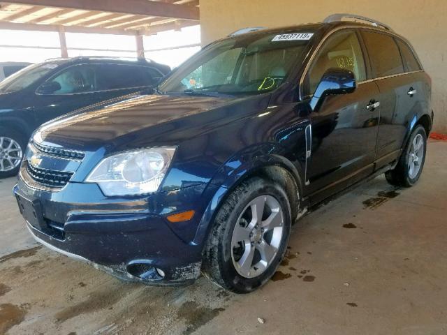 3GNAL3EK6ES628451 - 2014 CHEVROLET CAPTIVA LT BLUE photo 2