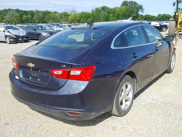 1G1ZB5ST1GF321275 - 2016 CHEVROLET MALIBU LS BLUE photo 4