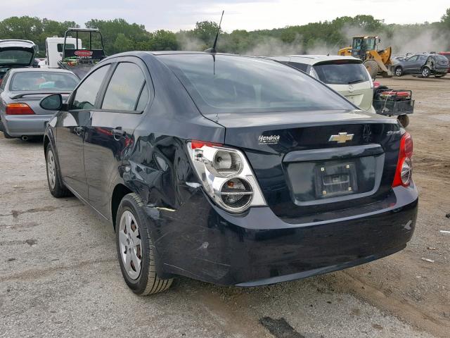 1G1JA5SH6D4143317 - 2013 CHEVROLET SONIC LS BLACK photo 3