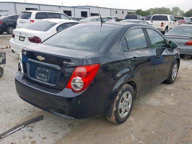 1G1JA5SH6D4143317 - 2013 CHEVROLET SONIC LS BLACK photo 4