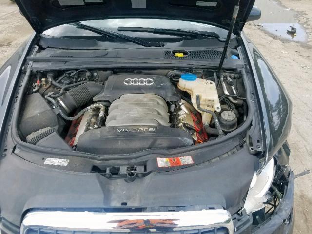 WAUDH74F78N142097 - 2008 AUDI A6 3.2 QUA BLACK photo 7