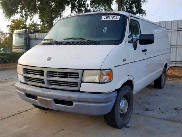 2B7HB21Y4SK549246 - 1995 DODGE RAM VAN B2 WHITE photo 2