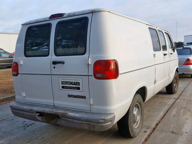 2B7HB21Y4SK549246 - 1995 DODGE RAM VAN B2 WHITE photo 4