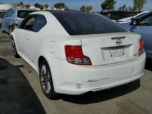 JTKJF5C79B3008990 - 2011 TOYOTA SCION TC თეთრი ფოტო 3