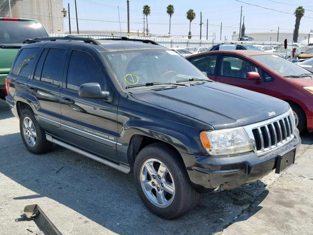 1J8GX68J04C157597 - 2004 JEEP GRAND CHER BLACK photo 1