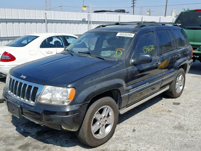 1J8GX68J04C157597 - 2004 JEEP GRAND CHER BLACK photo 2