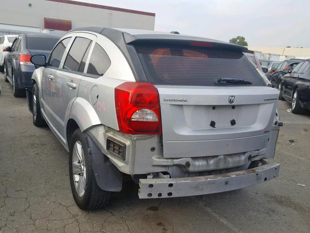 1B3CB4HA0AD651362 - 2010 DODGE CALIBER SX SILVER photo 3