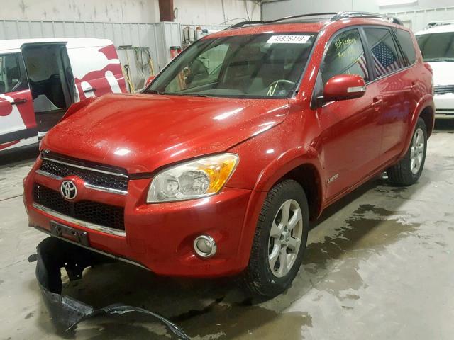 JTMYF4DV7A5025139 - 2010 TOYOTA RAV4 LIMIT BURGUNDY photo 2