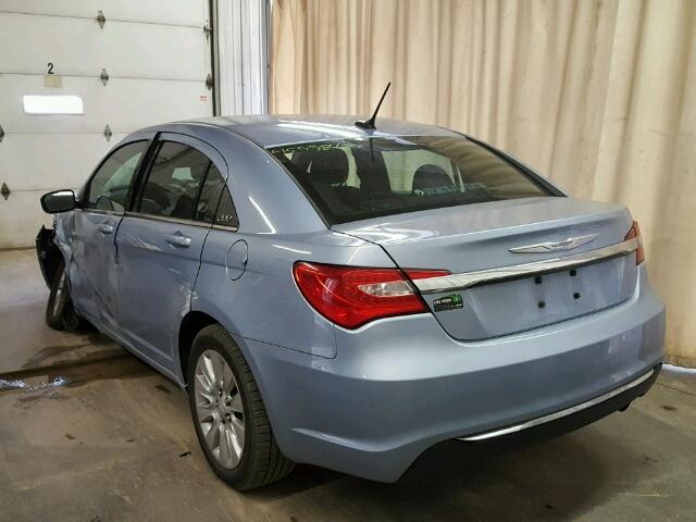 1C3CCBAB0EN212606 - 2014 CHRYSLER 200 LX BLUE photo 3