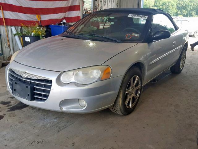 1C3EL55RX4N340724 - 2004 CHRYSLER SEBRING LX SILVER photo 2