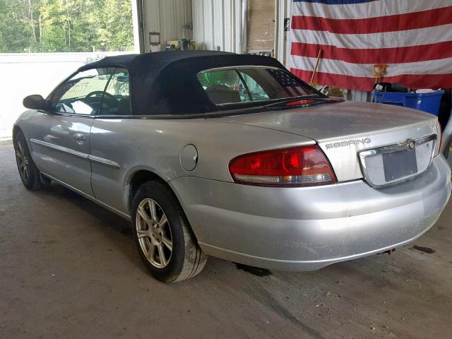 1C3EL55RX4N340724 - 2004 CHRYSLER SEBRING LX SILVER photo 3