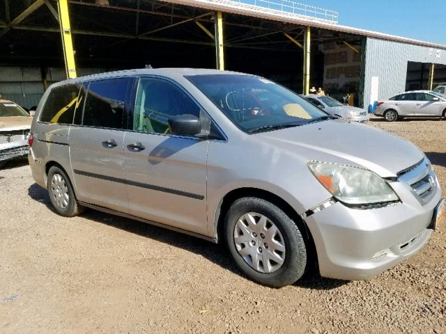 5FNRL38266B072191 - 2006 HONDA ODYSSEY LX SILVER photo 1