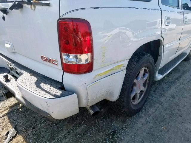 1GKEK63U46J154333 - 2006 GMC YUKON DENA WHITE photo 9