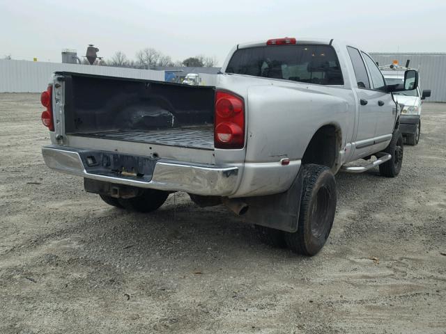 3D7MX48A17G796934 - 2007 DODGE RAM 3500 S SILVER photo 4