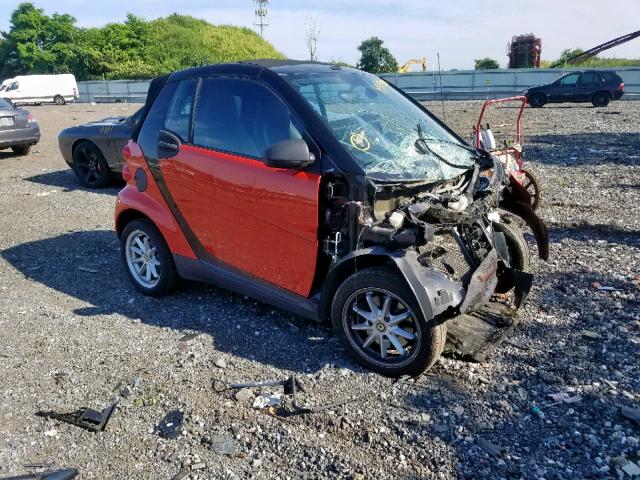 WMEEK31X18K172665 - 2008 SMART FORTWO PAS 橙色 照片 1