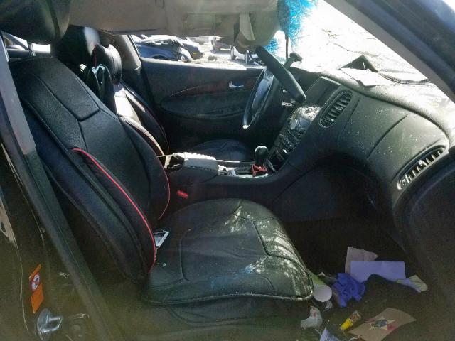 JNKAJ09E28M304871 - 2008 INFINITI EX35 BASE BLACK photo 5