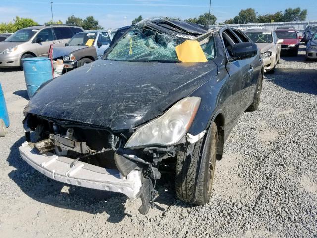 JNKAJ09E28M304871 - 2008 INFINITI EX35 BASE BLACK photo 9