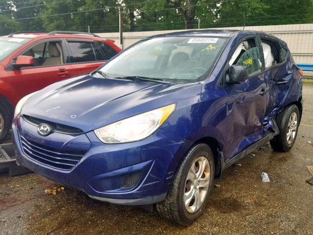 KM8JT3AB4BU299402 - 2011 HYUNDAI TUCSON GL BLUE photo 2