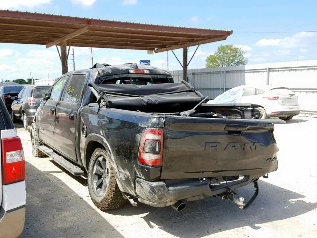 1C6SRFLT4KN783022 - 2019 RAM 1500 REBEL შავი ფოტო 3