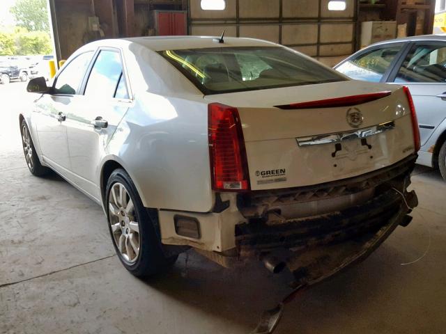 1G6DT57VX80179783 - 2008 CADILLAC CTS HI FEA WHITE photo 3