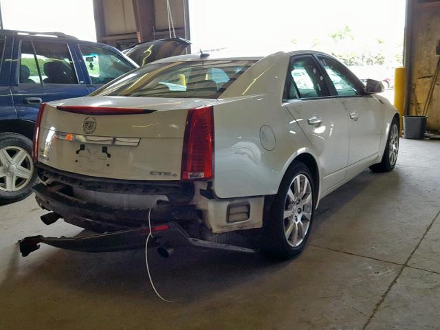 1G6DT57VX80179783 - 2008 CADILLAC CTS HI FEA WHITE photo 4