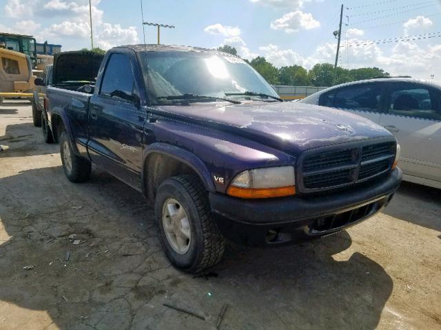 1B7GG26X8WS596319 - 1998 DODGE DAKOTA PURPLE photo 1