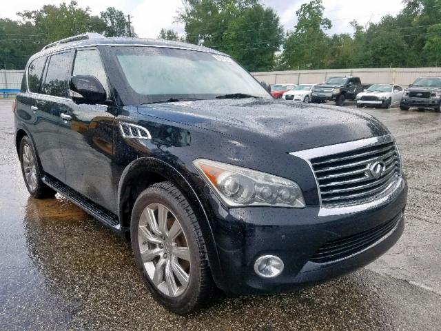 JN8AZ2NF1C9515225 - 2012 INFINITI QX56 BLACK photo 1