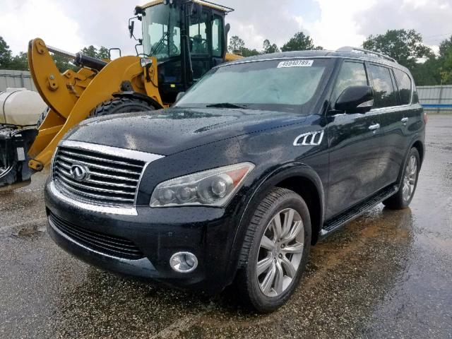 JN8AZ2NF1C9515225 - 2012 INFINITI QX56 BLACK photo 2