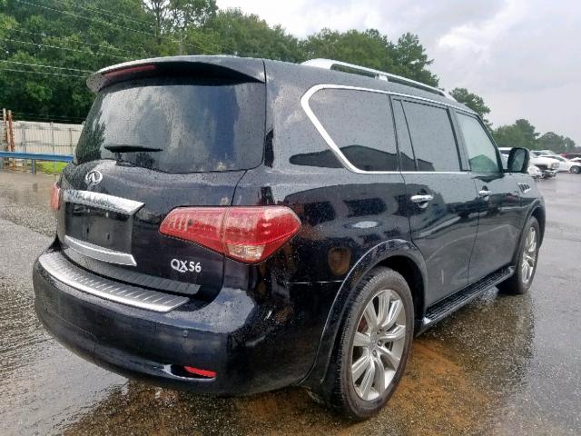 JN8AZ2NF1C9515225 - 2012 INFINITI QX56 BLACK photo 4