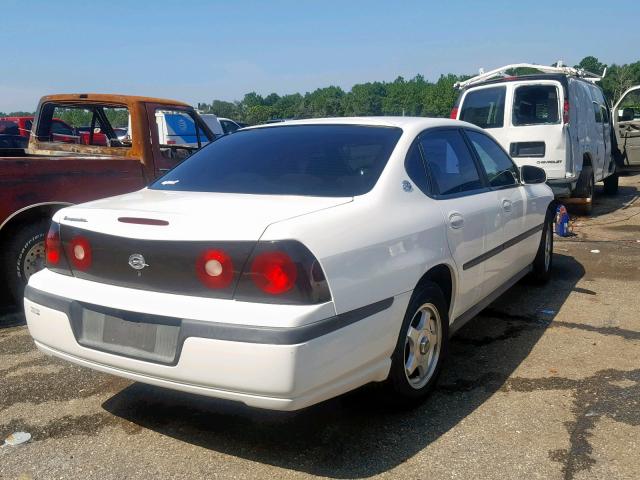 2G1WF52E159264638 - 2005 CHEVROLET IMPALA WHITE photo 4