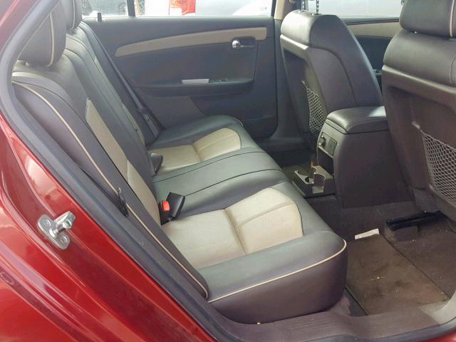 1G1ZK577X9F194587 - 2009 CHEVROLET MALIBU LTZ წითელი ფოტო 6