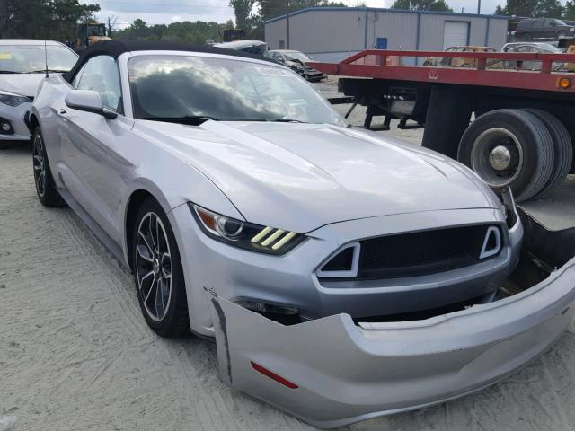1FATP8EM3F5356317 - 2015 FORD MUSTANG SILVER photo 1