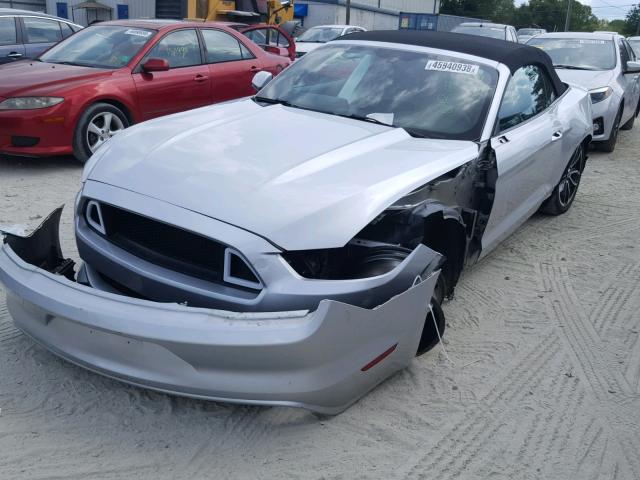 1FATP8EM3F5356317 - 2015 FORD MUSTANG SILVER photo 2