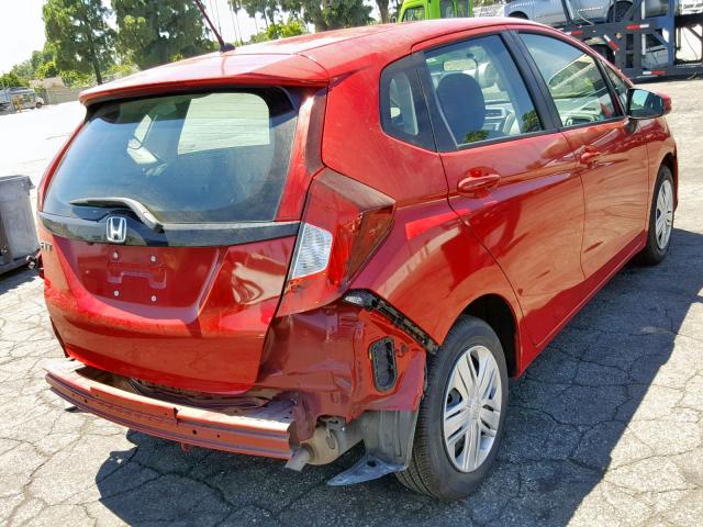 3HGGK5H41KM712094 - 2019 HONDA FIT LX RED photo 4