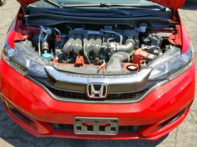 3HGGK5H41KM712094 - 2019 HONDA FIT LX RED photo 7