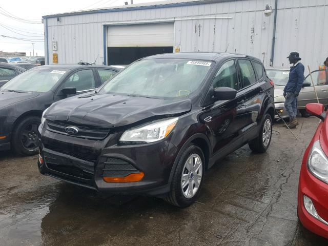 1FMCU0F79DUB06737 - 2013 FORD ESCAPE S BLACK photo 2