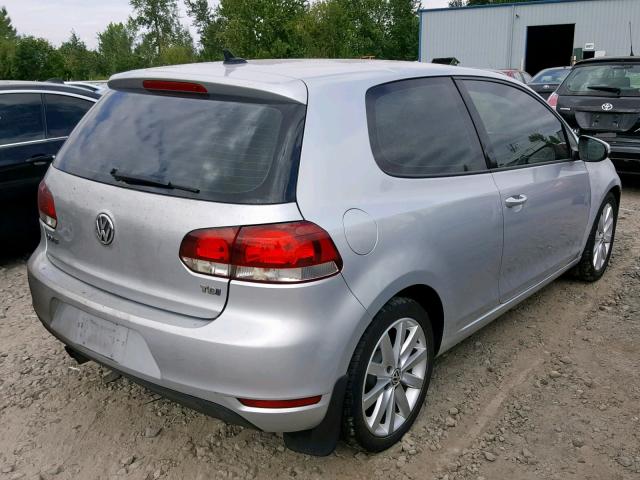 WVWMM7AJ4CW002115 - 2012 VOLKSWAGEN GOLF 银色 照片 4