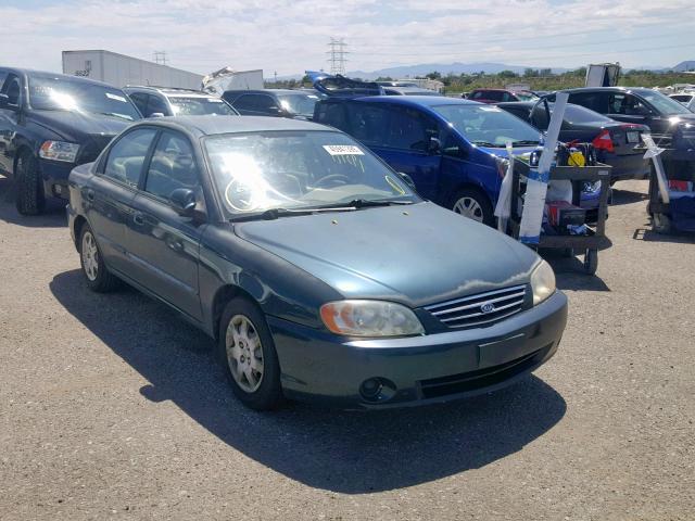 KNAFB121725191113 - 2002 KIA SPECTRA BA GREEN photo 1