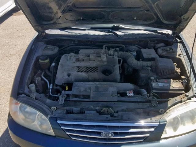 KNAFB121725191113 - 2002 KIA SPECTRA BA GREEN photo 7