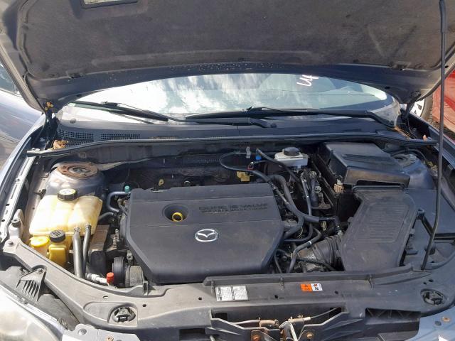 JM1BK323171681625 - 2007 MAZDA 3 S GRAY photo 7