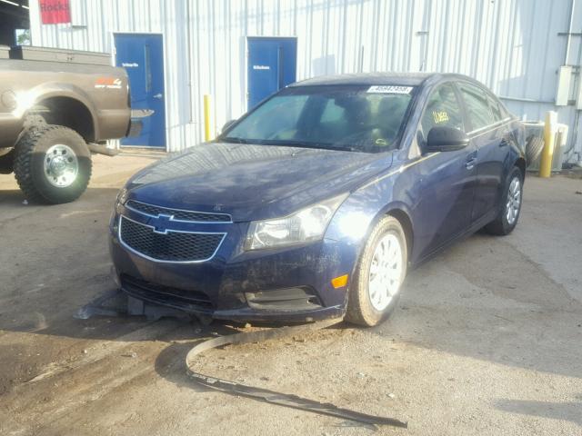 1G1PC5SH0B7234549 - 2011 CHEVROLET CRUZE LS BLUE photo 2