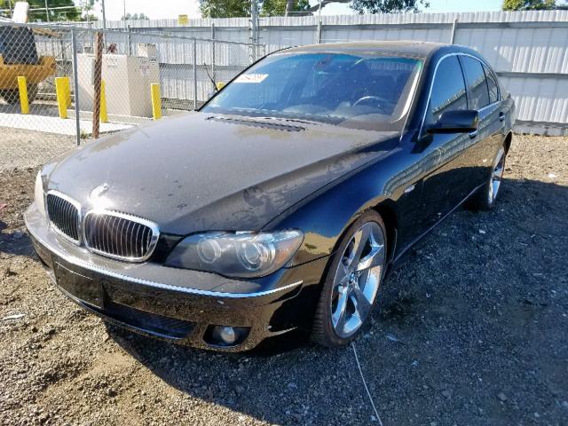 WBAHL83577DT07861 - 2007 BMW 750 BLACK photo 2